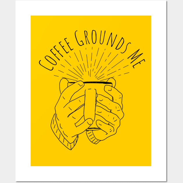 Coffee Grounds Me Wall Art by Bruce Brotherton